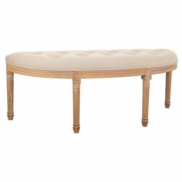 Taburetė Alexandra House Living Kreminė Kaučiukmedžio mediena 45 x 48 x 125 cm