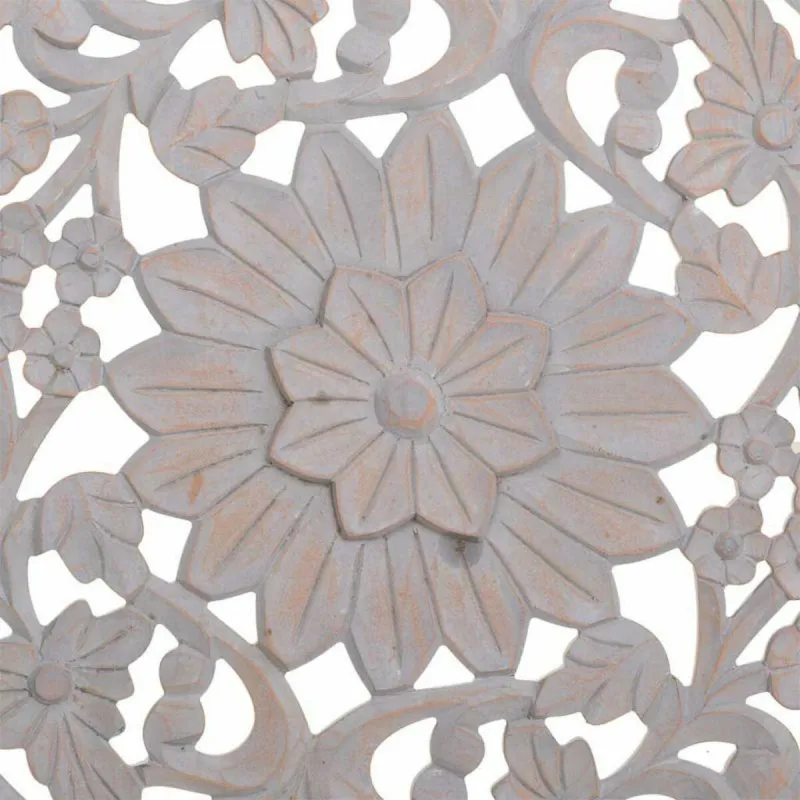 Sienu dekors Alexandra House Living Pelēks Koks MDF 3 x 90 x 90 cm
