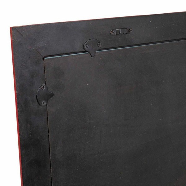 Wall mirror Alexandra House Living Red 1 x 84 x 84 cm Rectangular