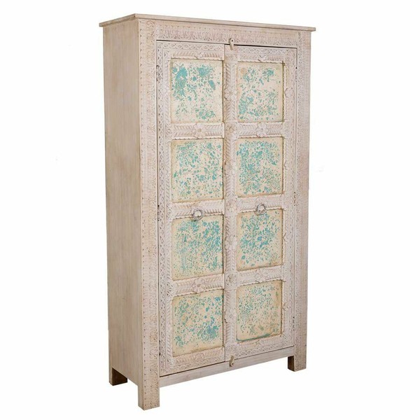 Spintelė Alexandra House Living Mango mediena 183 x 42 x 29 cm 214 x 227 x 142 cm 42 x 186 x 106 cm