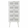 Lipasto Alexandra House Living Valkoinen Bambu Puu MDF 36 x 100 x 42 cm