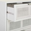 Lipasto Alexandra House Living Valkoinen Bambu Puu MDF 36 x 100 x 42 cm