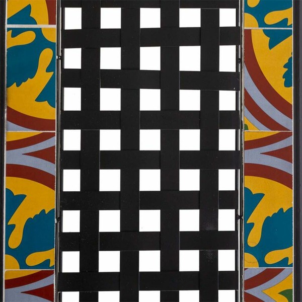 Penkki Alexandra House Living Musta Rauta Laatta 50 x 88 x 110 cm