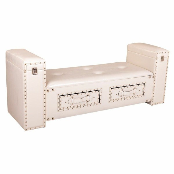 Jakkara Alexandra House Living Valkoinen Polyuretaani Puu MDF 40 x 52 x 130 cm