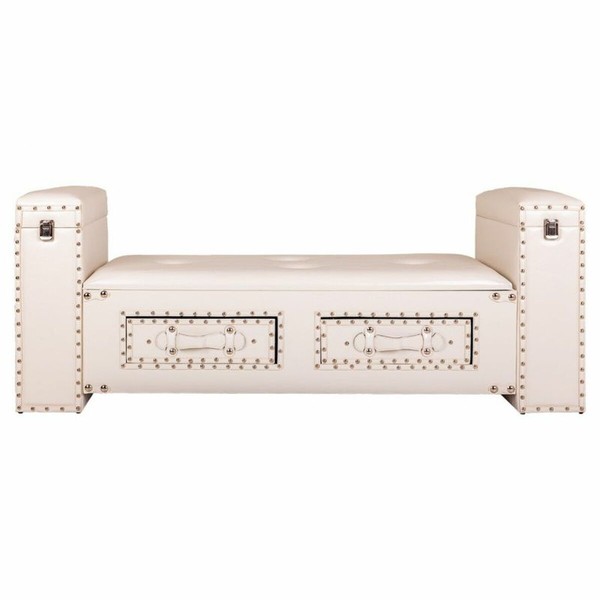 Jakkara Alexandra House Living Valkoinen Polyuretaani Puu MDF 40 x 52 x 130 cm