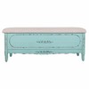 Bench Alexandra House Living Blue Sponge Fir wood MDF Wood 43 x 48 x 120 cm