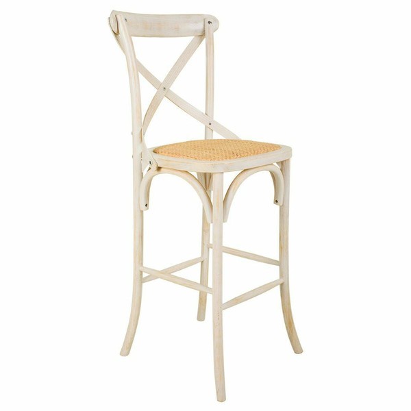 Taburetė Alexandra House Living Balta Rotangas 53 x 116 x 45 cm