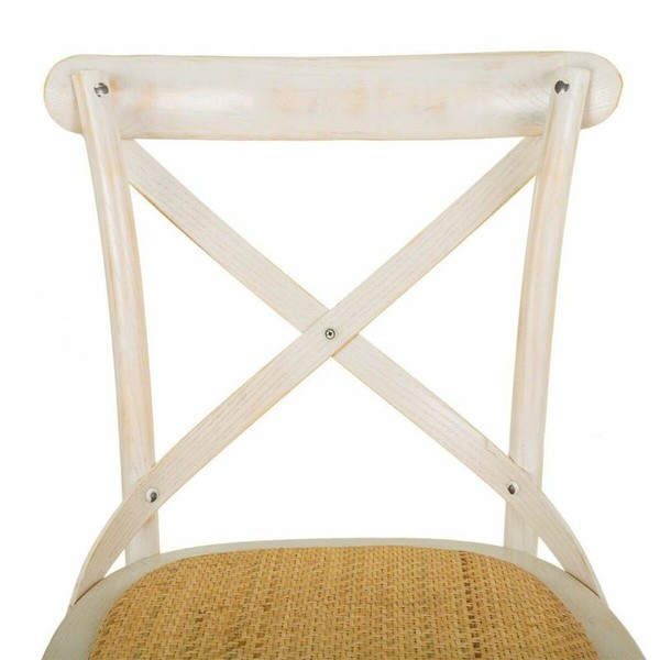 Taburetė Alexandra House Living Balta Rotangas 53 x 116 x 45 cm
