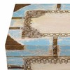 Dėžė Alexandra House Living Mėlyna Mango mediena 28 x 27 x 50 cm Tradicinis stilius