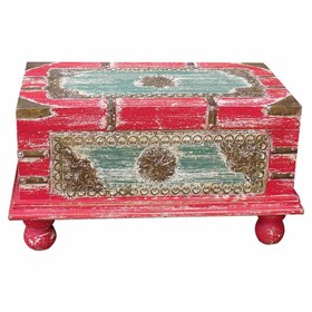 Dėžė Alexandra House Living Raudona Mango mediena 28 x 27 x 50 cm Tradicinis stilius