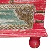 Arkku Alexandra House Living Punainen Mangopuu 28 x 27 x 50 cm Perinteinen tyyli