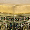 Stool Alexandra House Living Yellow Aluminium MDF Wood 11 x 42 x 38 cm