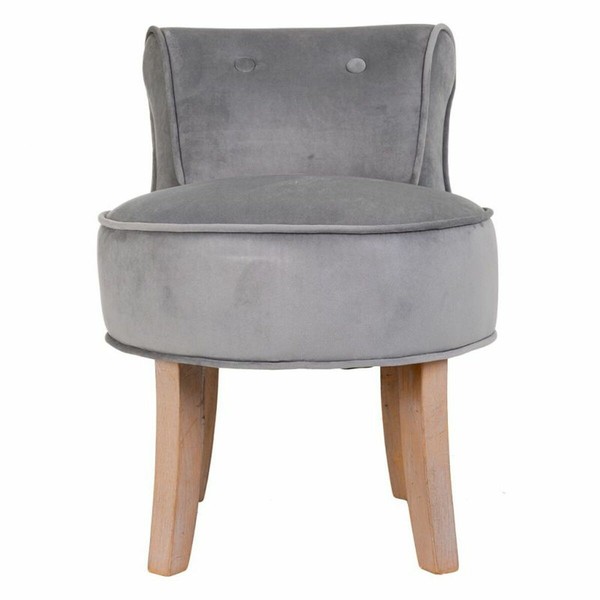 Bench Alexandra House Living Grey Velvet Rubber 46 x 58 x 45 cm