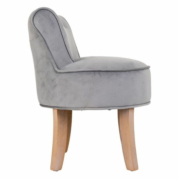 Taburetė Alexandra House Living Pilka Aksomas Guma 46 x 58 x 45 cm