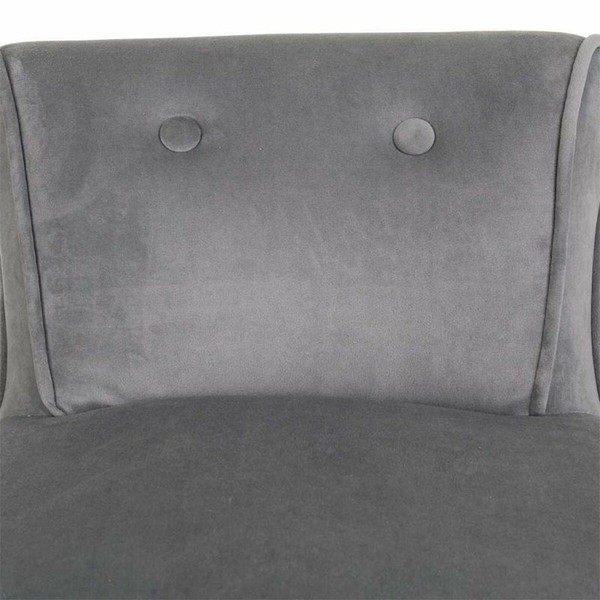 Bench Alexandra House Living Grey Velvet Rubber 46 x 58 x 45 cm