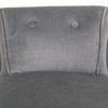 Taburete Alexandra House Living Pelēks Samts Gumija 46 x 58 x 45 cm