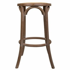 Taburetė Alexandra House Living Ruda Rotangas Kaučiukmedžio mediena 38 x 75 x 38 cm