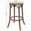 Stool Alexandra House Living Brown Rattan Rubber wood 38 x 75 x 38 cm