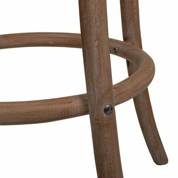 Stool Alexandra House Living Brown Rattan Rubber wood 38 x 75 x 38 cm