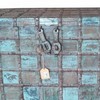 Chest Alexandra House Living Blue Iron Acacia Mango wood 46 x 86 x 130 cm