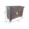 Arkku Alexandra House Living Ruskea Rauta Akaasia Mangopuu 45 x 75 x 145 cm