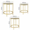 Set of 3 tables Alexandra House Living Kulta 53 x 60 x 53 cm