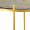 3 galdu komplekts Alexandra House Living Zelts 53 x 60 x 53 cm