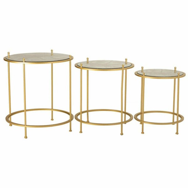 Set of 3 tables Alexandra House Living Kulta 53 x 60 x 53 cm
