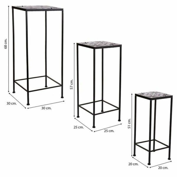Подставка для горшка Alexandra House Living Чёрный Железо 30 x 68 x 30 cm