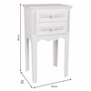 Nightstand Alexandra House Living White 28 x 69 x 38 cm
