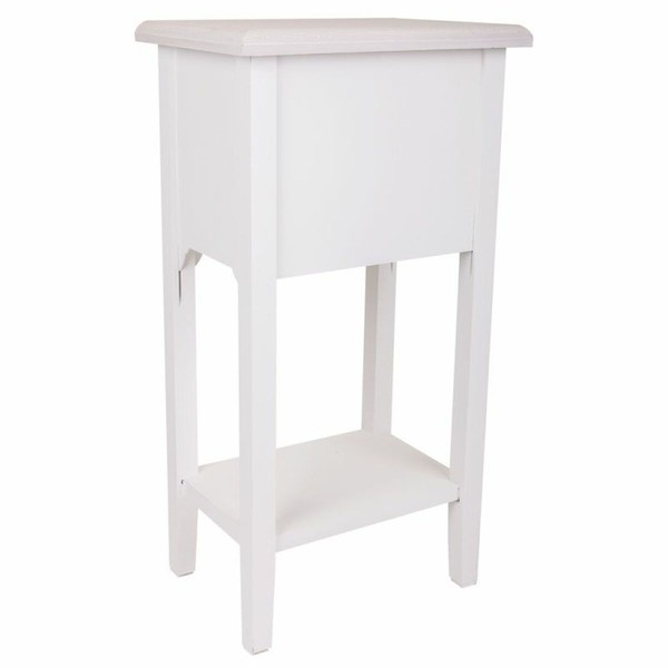 Naktsskapītis Alexandra House Living Balts 26 x 69 x 37 cm