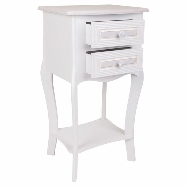 Naktsskapītis Alexandra House Living Balts 31 x 71 x 38 cm