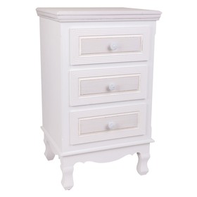 Ночной столик Alexandra House Living Белый 33 x 68 x 41 cm