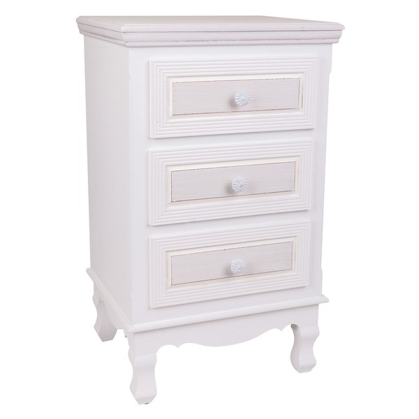 Ночной столик Alexandra House Living Белый 33 x 68 x 41 cm