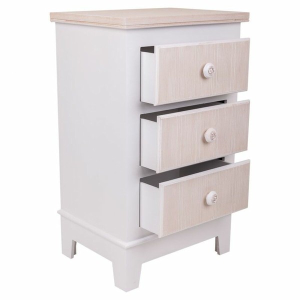 Ночной столик Alexandra House Living Белый 30 x 64 x 40 cm