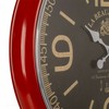 Wall Clock Alexandra House Living Red Iron MDF Wood 62 x 6 x 62 cm