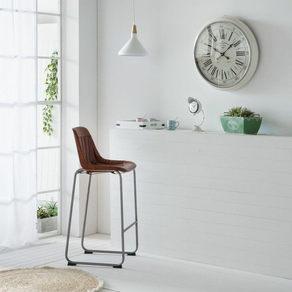 Настенное часы Alexandra House Living Белый Железо Деревянный MDF 62 x 6 x 62 cm