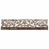 Настенная вешалка Alexandra House Living Темно-коричневый Железо Древесина манго 5 x 12 x 50 cm