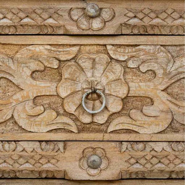 Ночной столик Alexandra House Living Коричневый 40 x 60 x 50 cm