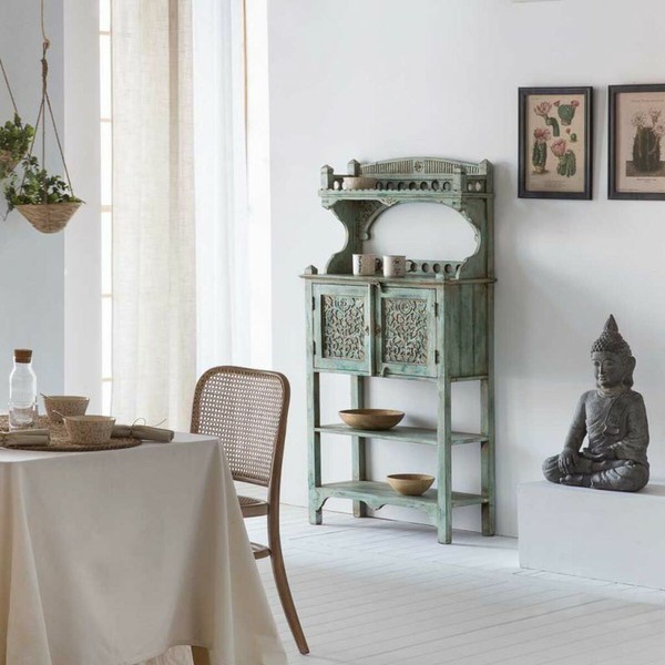 Bufete Alexandra House Living Zils Dzelzs Mango koks 35 x 150 x 75 cm