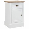 Naktsskapītis Alexandra House Living Balts Brūns 35 x 63 x 41 cm