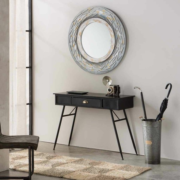 Sienas spogulis Alexandra House Living 90 x 2 x 90 cm Apļi