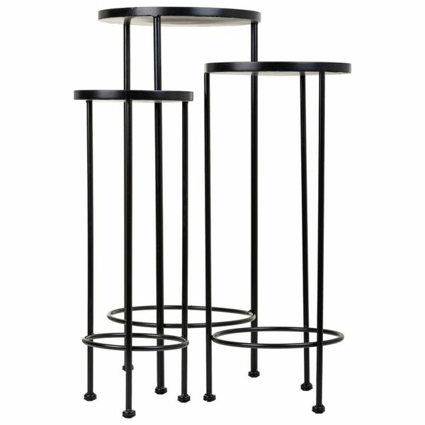 Puķu Poda Statīvs Alexandra House Living Melns Dzelzs Flīze 30 x 68 x 30 cm 3 Daudzums