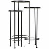 Puķu Poda Statīvs Alexandra House Living Melns Dzelzs Flīze 30 x 68 x 30 cm 3 Daudzums