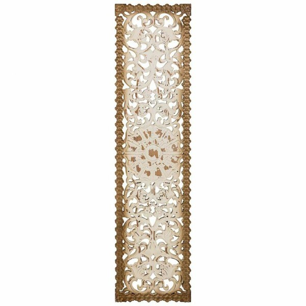 Sienu dekors Alexandra House Living Balts Koks MDF 2 x 108 x 27 cm