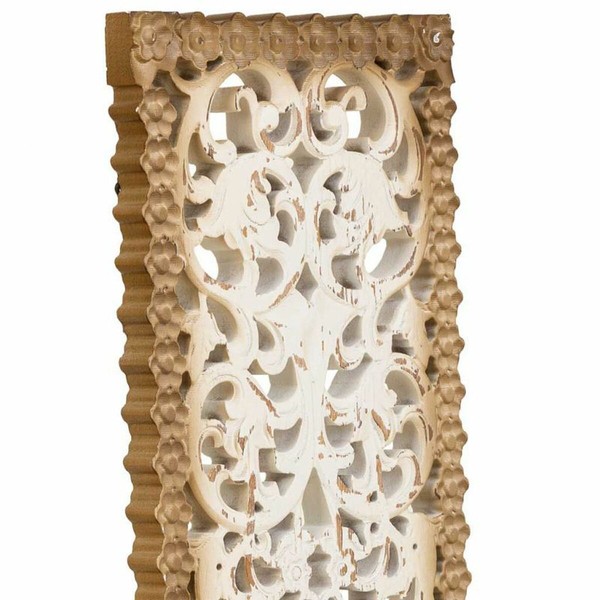 Sienu dekors Alexandra House Living Balts Koks MDF 2 x 108 x 27 cm