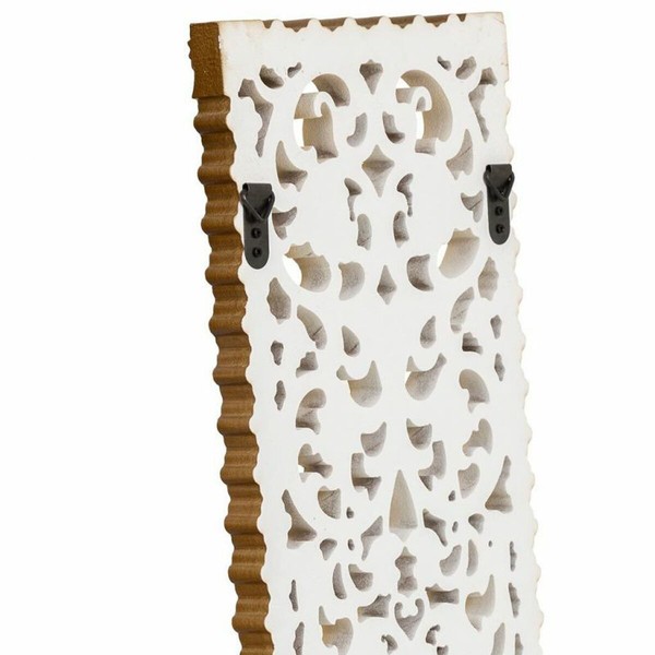 Sienu dekors Alexandra House Living Balts Koks MDF 2 x 108 x 27 cm