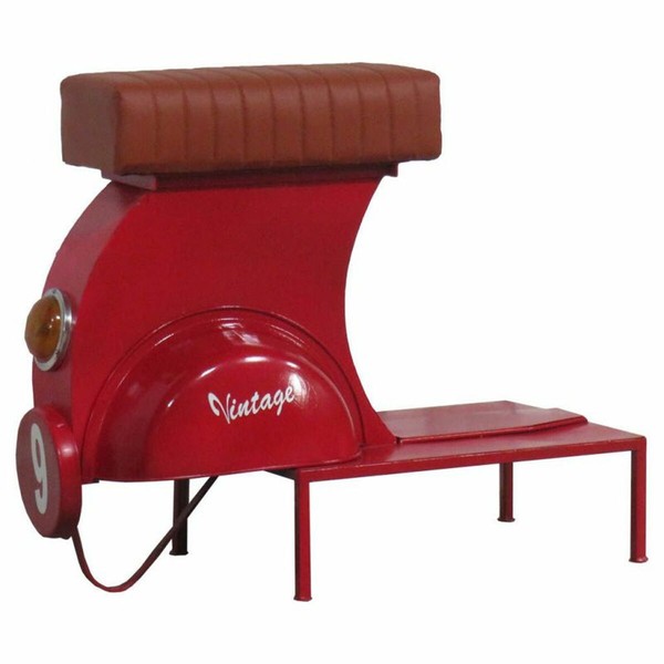 Jakkara Alexandra House Living Punainen PVC Nahka Rauta 50 x 75 x 95 cm Moottoripyörä