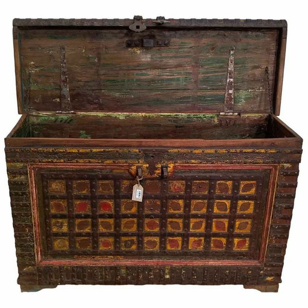 Dėžė Alexandra House Living Ruda Mango mediena 47 x 96 x 146 cm