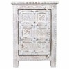 Nightstand Alexandra House Living White Brown 40 x 53 x 73 cm